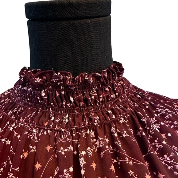 Max Studio Whimsygoth Fairy Cottagecore Coquette Modest Pink Violet Top Sz M‎ - Picture 11 of 11